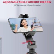 YELANGU PC10 360 Degree Rotating Horizontal Vertical Shooting Phone Clamp Holder Bracket (Black)
