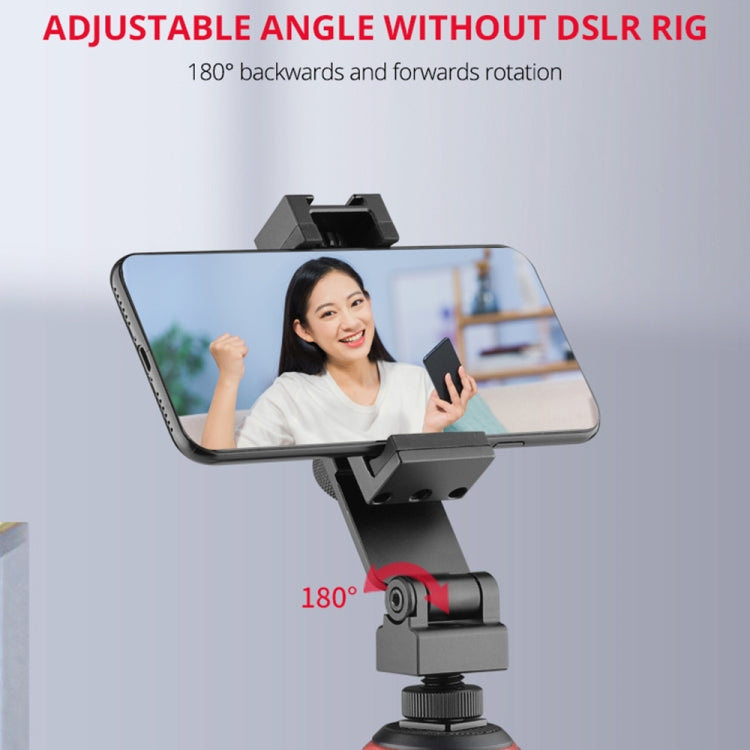 YELANGU PC10 360 Degree Rotating Horizontal Vertical Shooting Phone Clamp Holder Bracket (Black)