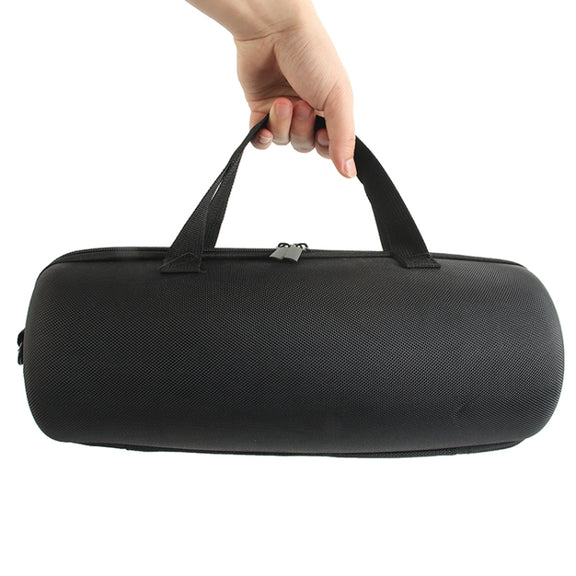 EVA Portable Speaker Storage Box Protective Cover with Shoulder Strap & Carabiner For JBL Charge 5 (Grey)