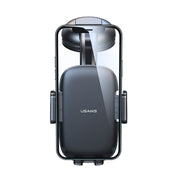 USAMS ZJ063 Car Center Console Retractable Phone Holder for 4.7-7.2 inch Mobile Phones (Black)