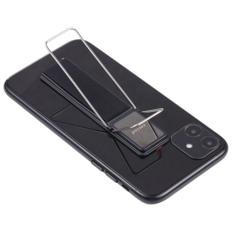 cmzwt CPS-030 Adjustable Folding Magnetic Mobile Phone Holder Bracket with Grip (Black)