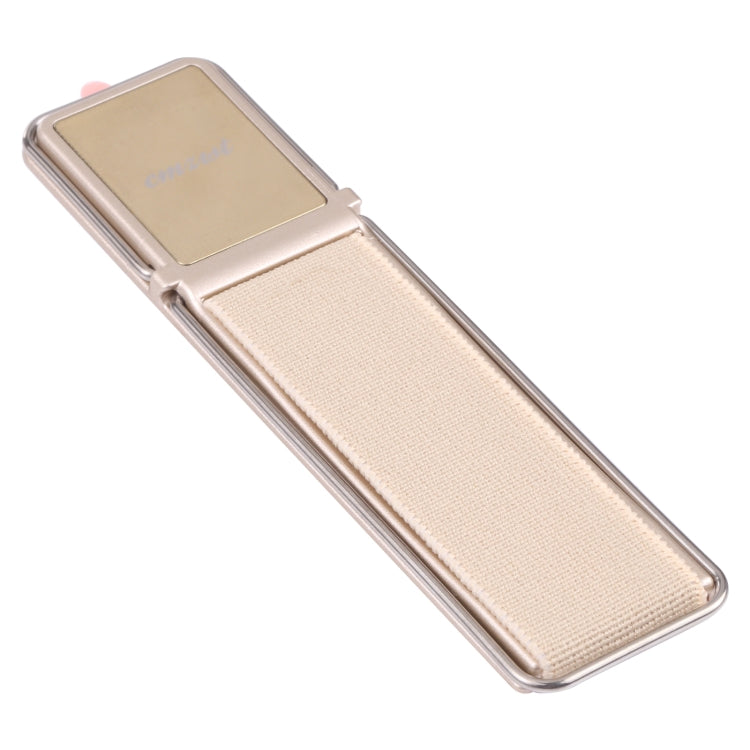 cmzwt CPS-030 Adjustable Folding Magnetic Mobile Phone Holder Bracket with Grip (Gold)