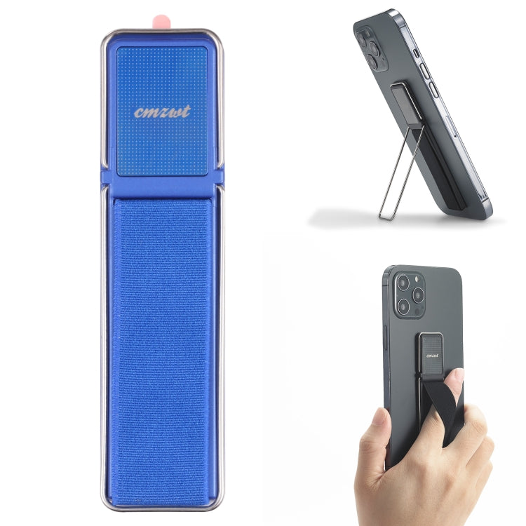 cmzwt CPS-030 Adjustable Folding Magnetic Mobile Phone Holder Bracket with Grip (Blue)