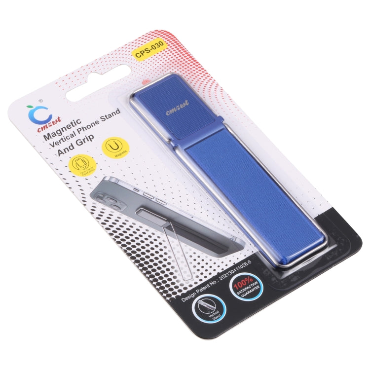 cmzwt CPS-030 Adjustable Folding Magnetic Mobile Phone Holder Bracket with Grip (Blue)