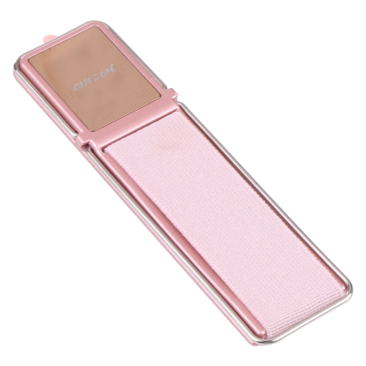 cmzwt CPS-030 Adjustable Folding Magnetic Mobile Phone Holder Bracket with Grip (Rose Gold)