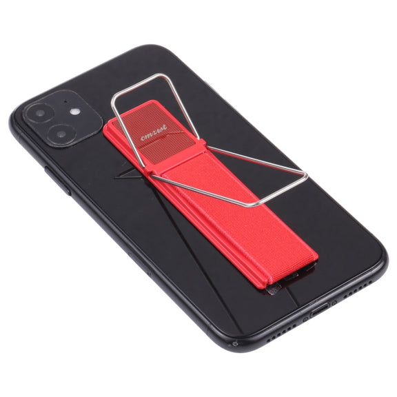 cmzwt CPS-030 Adjustable Folding Magnetic Mobile Phone Holder Bracket with Grip (Red)