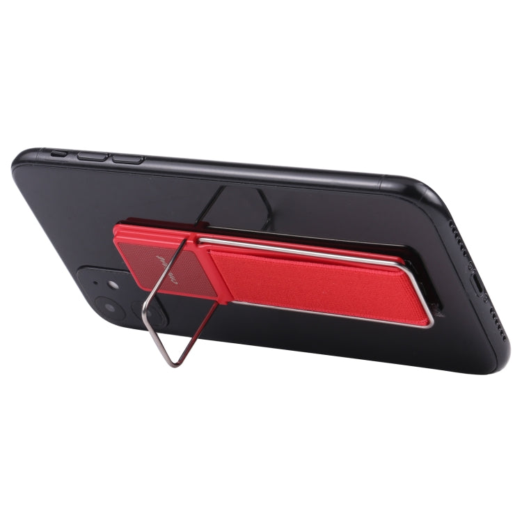 cmzwt CPS-030 Adjustable Folding Magnetic Mobile Phone Holder Bracket with Grip (Red)