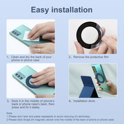 NILLKIN Skin-friendly Version Magsafe Ring Magnetic Mobile Phone Holder Set(Purple)