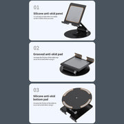 L04 Height / Angle Adjustable Full Metal Folding Laptop Holder For Laptops Below 17.3 inch (Silver)