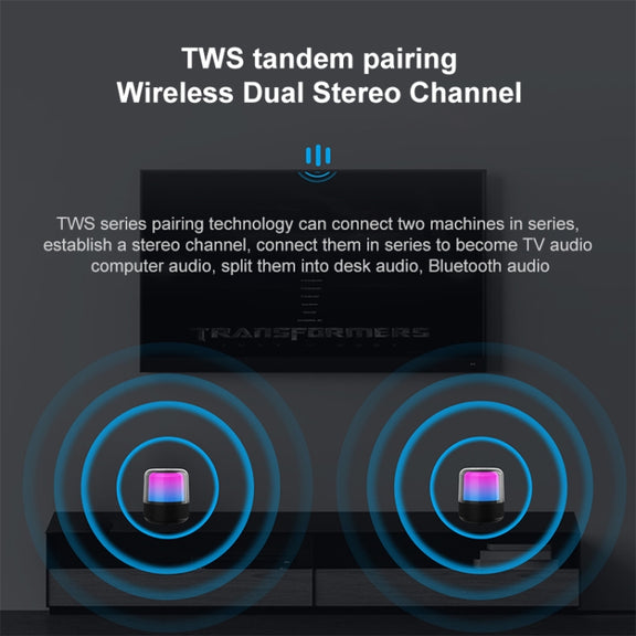 JY-06 60W TWS Outdoor Colorful Lights High Volume Bluetooth Speaker
