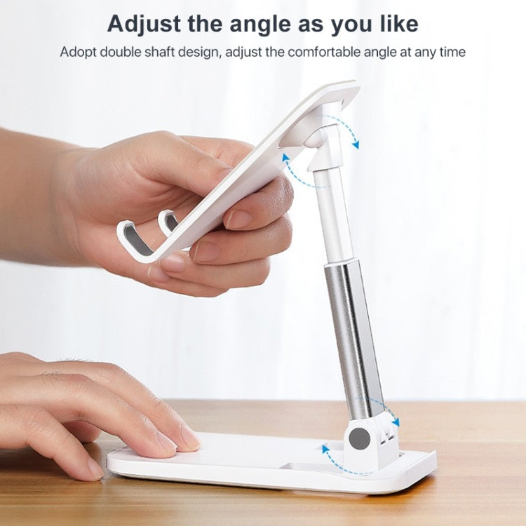 ROCK Desktop Folding Mobile Phone Holder (White)