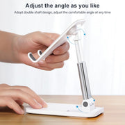 ROCK Desktop Folding Mobile Phone Holder (White)