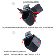 Elastic Wristband Hands Free Phone Holder, Wristband Length: 40cm (Black)