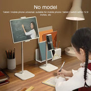 Desktop Liftable Anti-Skid Mobile Phone and Tablet Holder (Black)