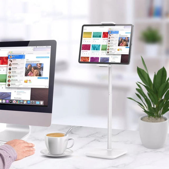 Desktop Liftable Anti-Skid Mobile Phone and Tablet Holder (Black)