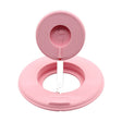 2 in 1 Silicone Desktop Wireless Charger Telescopic Stand For iPhone / Watch Wireless Charger (Pink) - free shipping - PMC TechLife - Order now!