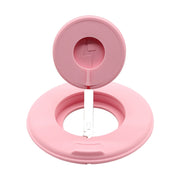 2 in 1 Silicone Desktop Wireless Charger Telescopic Stand For iPhone / Watch Wireless Charger (Pink)