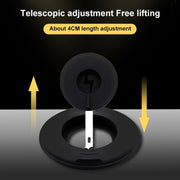 2 in 1 Silicone Desktop Wireless Charger Telescopic Stand For iPhone / Watch Wireless Charger (Black)