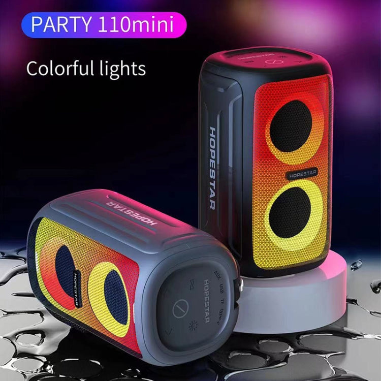 HOPESTAR Party 110 Mini Colorful Lights Wireless Bluetooth Speaker (Blue)