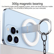 MagSafe Magnetic Adhesive Free Double Joint Ring Holder For iPhone 13 Series / iPhone 12 Series(White)