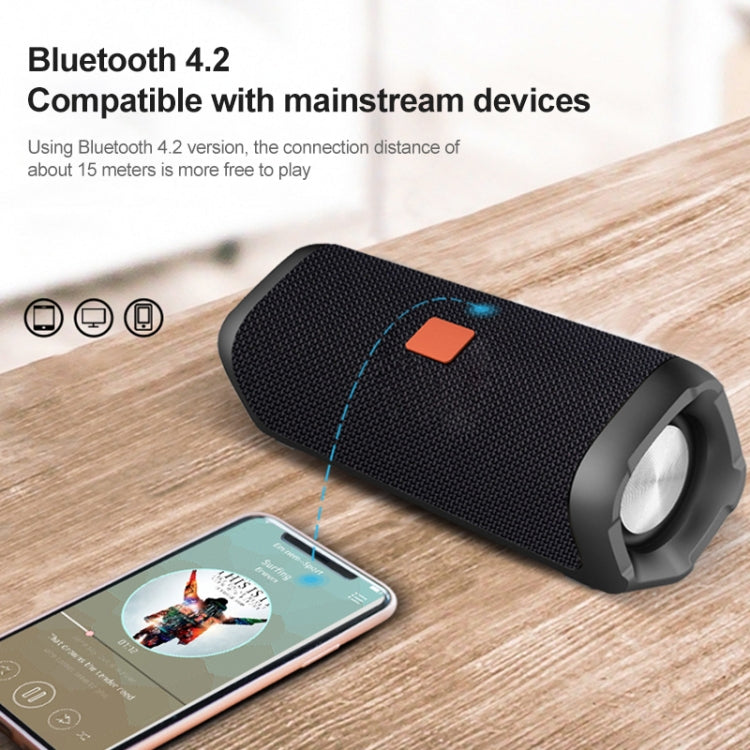 EBS-605 Outdoor Portable Fabric Water-resistant Wireless Bluetooth Subwoofer Speaker(Black)