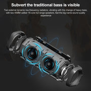 EBS-605 Outdoor Portable Fabric Water-resistant Wireless Bluetooth Subwoofer Speaker(Red)