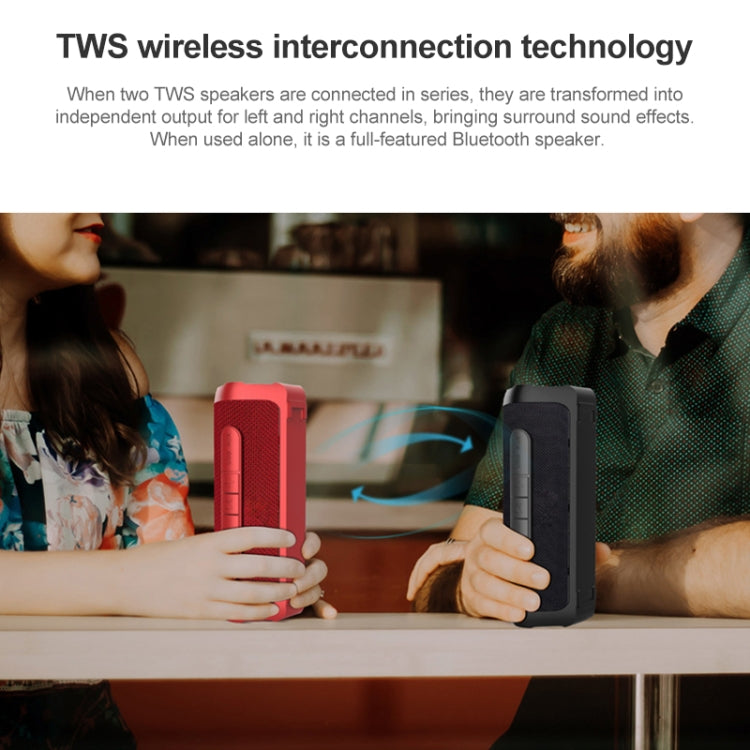 EBS-605 Outdoor Portable Fabric Water-resistant Wireless Bluetooth Subwoofer Speaker(Red)