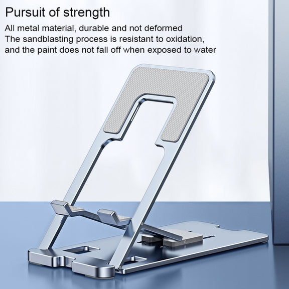 LK022 Portable Foldable Desktop Phone Holder (Silver)