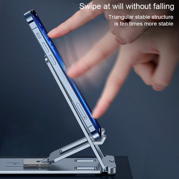 LK022 Portable Foldable Desktop Phone Holder (Grey)
