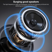 EBS-908 Fabric Hanging Neck Wireless Bluetooth Subwoofer Stereo Speaker (Grey)