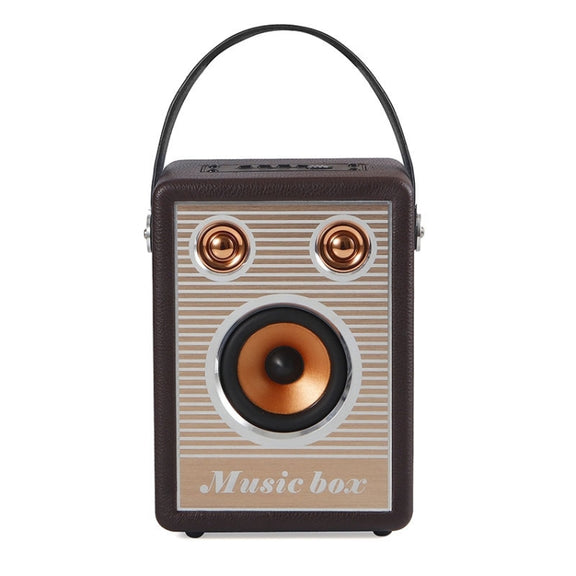 Handheld Wireless Bluetooth Speaker (Brown)