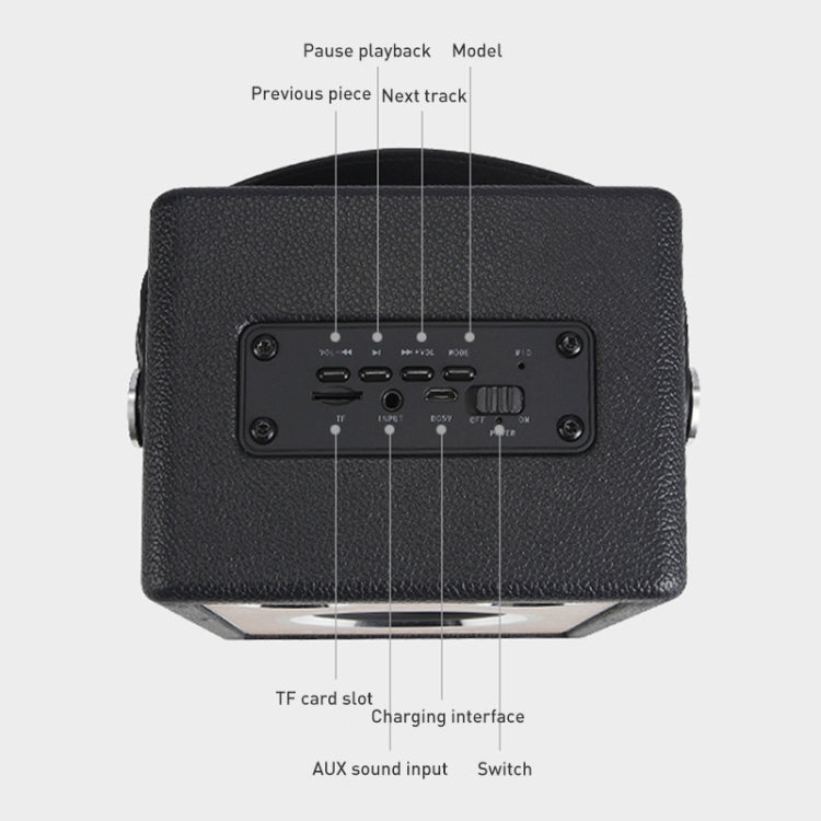 Handheld Wireless Bluetooth Speaker (Brown)