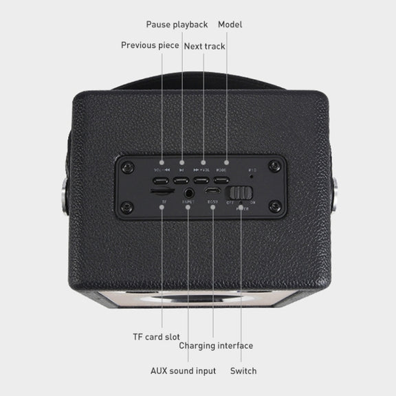 Handheld Wireless Bluetooth Speaker (Brown)