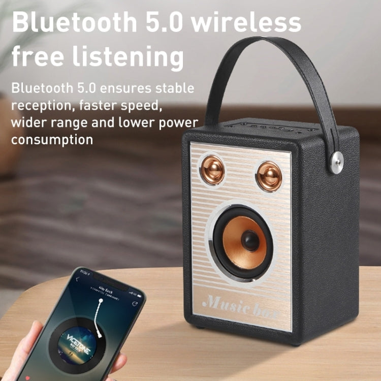 Handheld Wireless Bluetooth Speaker (Brown)