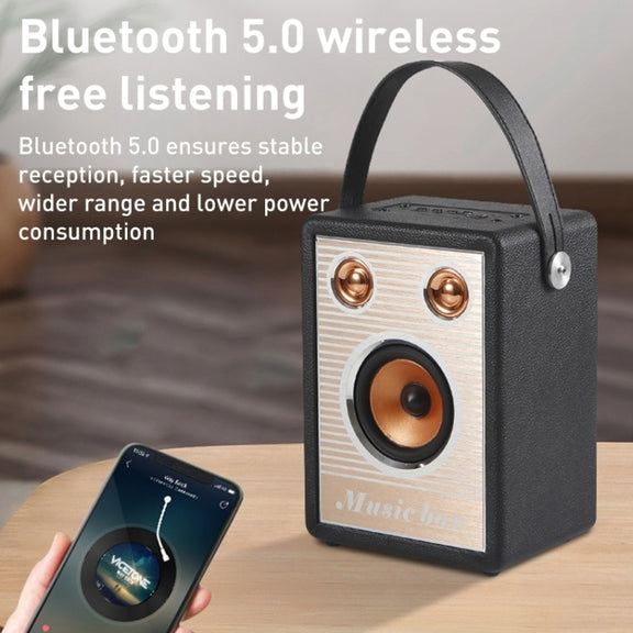 Handheld Wireless Bluetooth Speaker (Brown)