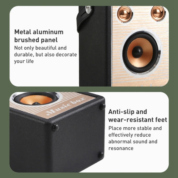 Handheld Wireless Bluetooth Speaker (Brown)