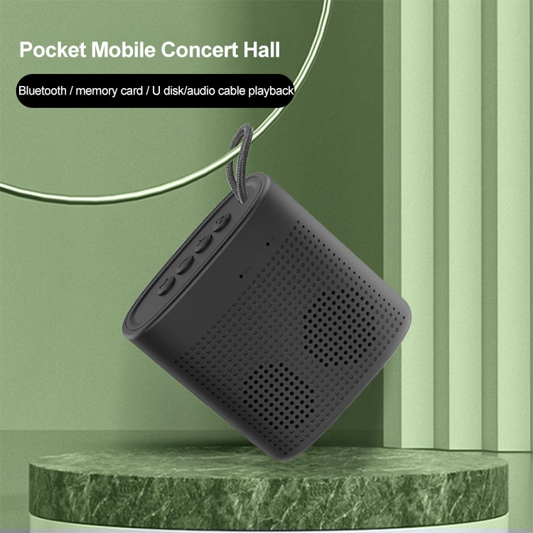 EBS-037 Portable Outdoor Card Mini Wireless Bluetooth Speaker(Black)
