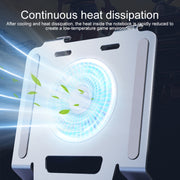 R-JUST HZ25 3.5W Aluminum Alloy Large Turbo Desktop Fan Cooling Laptop Stand(Grey)