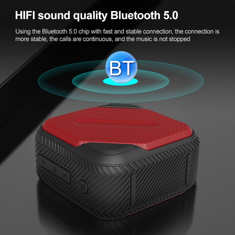 EBS-502 Portable Outdoor Water-resistant Card Mini Wireless Bluetooth Speaker (Blue)