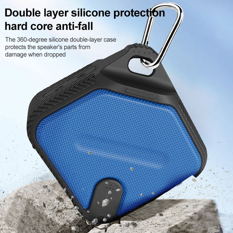 EBS-502 Portable Outdoor Water-resistant Card Mini Wireless Bluetooth Speaker (Red)