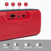 EBS-039 Portable Retro Card Single Speaker Mini Wireless Bluetooth Speaker (Black)