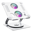 R- JUST HZ13-1 Rotating Foldable Multi-Angle Aluminum Alloy Laptop Fan Bracket (Silver) - free shipping - PMC TechLife - Order now!