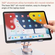 R-JUST T632 Acrylic 360 Degree Rotating Desktop Tablet Stand (Transparent)
