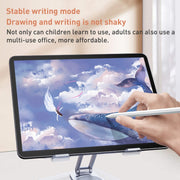 R-JUST T632 Acrylic 360 Degree Rotating Desktop Tablet Stand (Transparent)