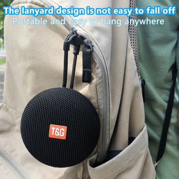 T&G TG352 Outdoor Portable Riding Wireless Bluetooth Speaker TWS Stereo Subwoofer, Support Handsfree Call / FM / TF(Grey)