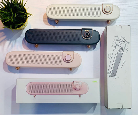 EWA L102 Classic Style Retro Bluetooth Wireless Speaker, Support TF/AUX(White)