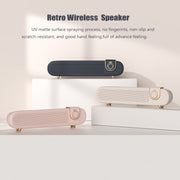 EWA L102 Classic Style Retro Bluetooth Wireless Speaker, Support TF/AUX(Pink)