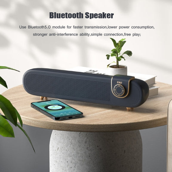 EWA L102 Classic Style Retro Bluetooth Wireless Speaker, Support TF/AUX(Pink)