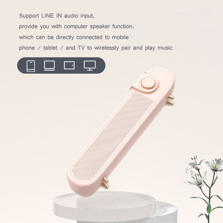 EWA L102 Classic Style Retro Bluetooth Wireless Speaker, Support TF/AUX(Pink)