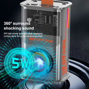 5W Portable Bullet TWS Wireless Bluetooth Speaker (Orange)